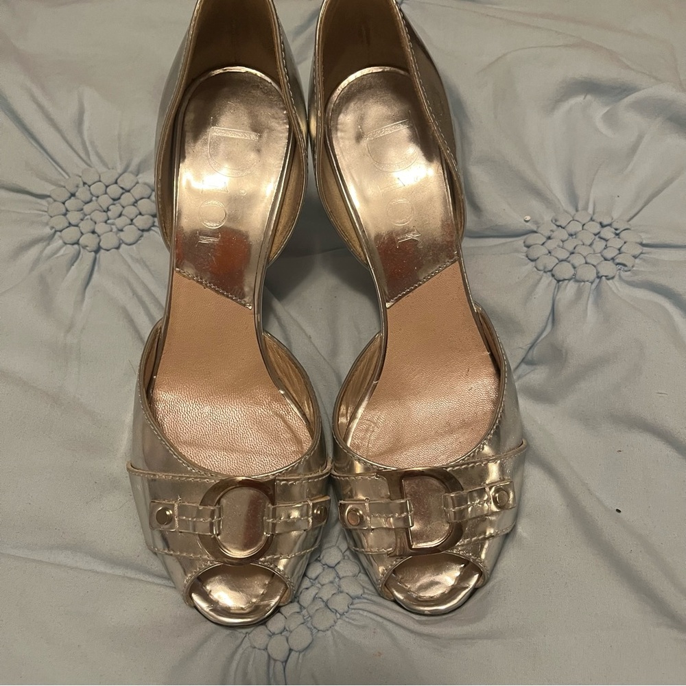 Dior Silver Heels